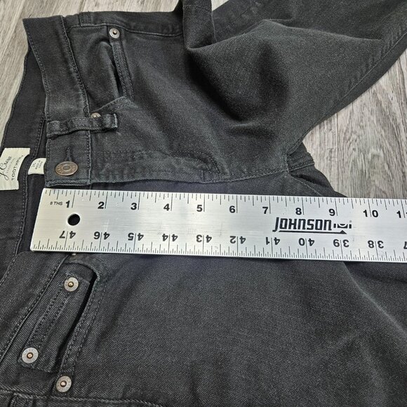 J Crew Toothpick Jeans Womens 26 Black Skinny Stretch Denim Pants Cropped - Picture 12 of 13